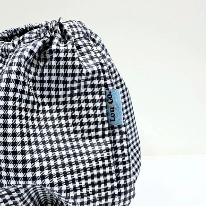 SNOOD WATERPROOF POUR CHIEN - VICHY MARINE ET BLANC