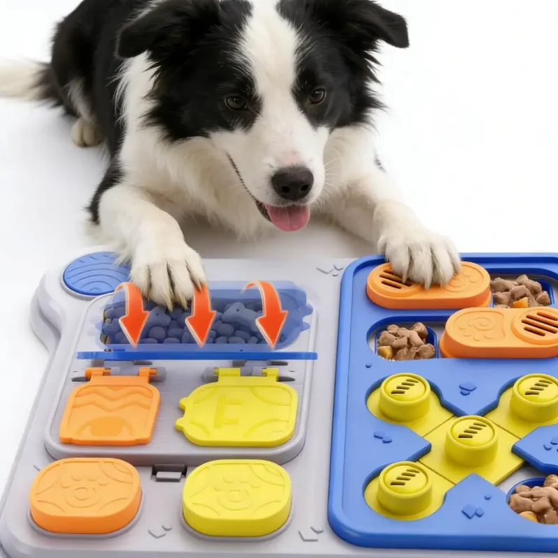 Jouet Puzzle Chien Niveau 2 Plateau Rectangulaire Friandises