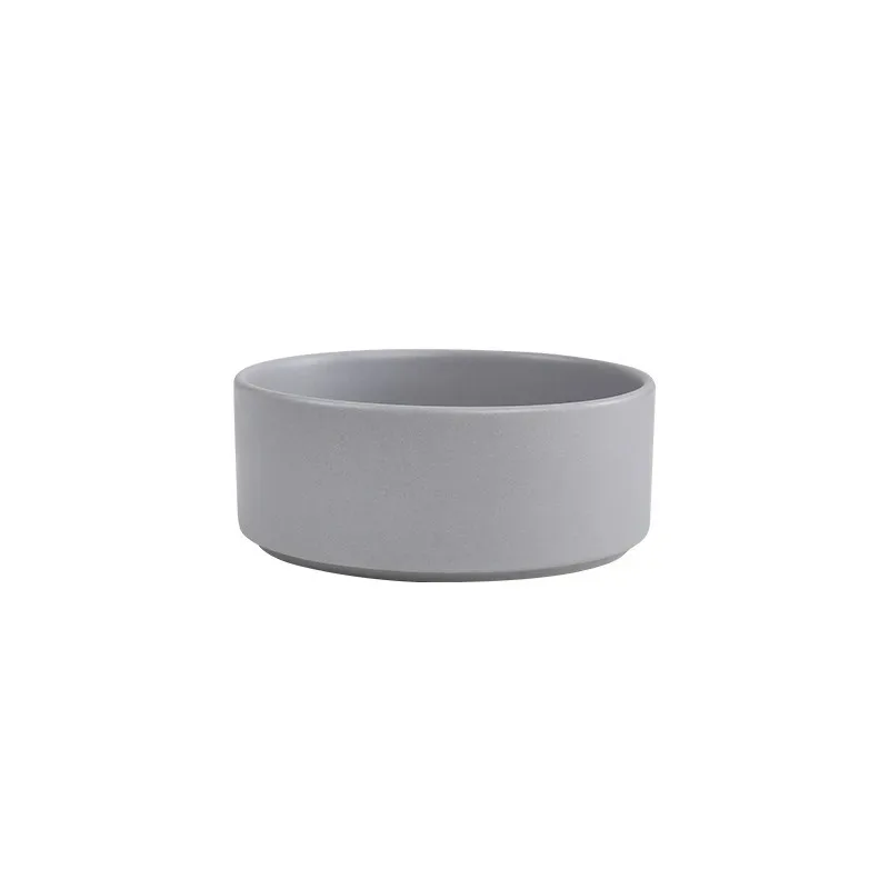 Gamelle Surélevée Chien Céramique Support Bois Six Coloris