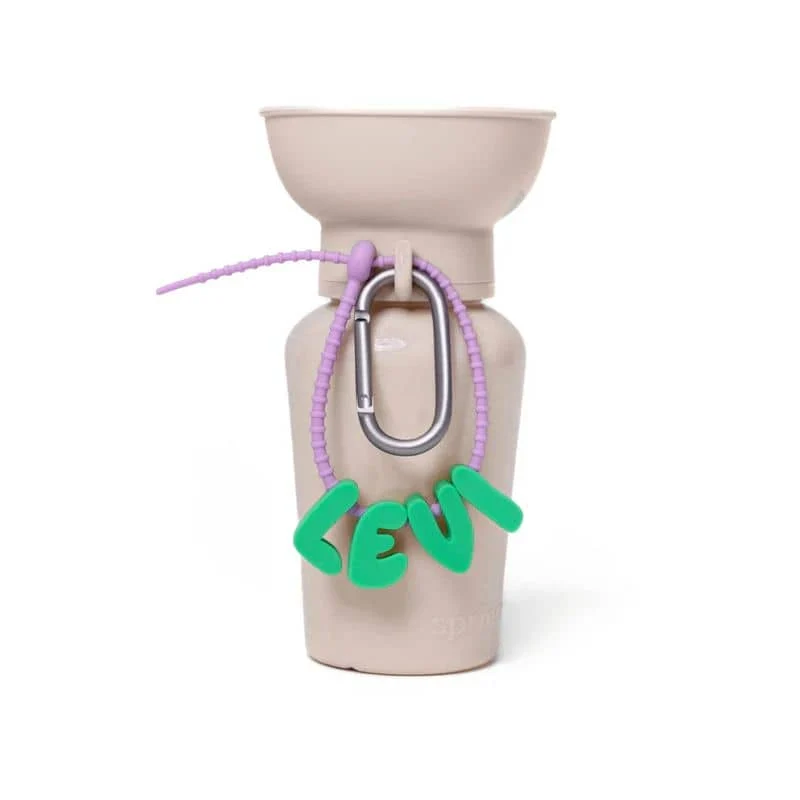 CHARMS SILICONE POUR PERSONNALISER ACCESSOIRE CHIEN - ALPHABET VERT & BLEU