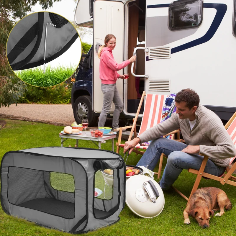 Caisse Pliable de Transport pour Chien Pop-Up 93 cm