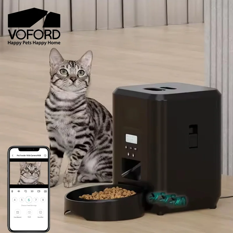 Distributeur Croquettes Chien Connecté Caméra Interphone Programmable