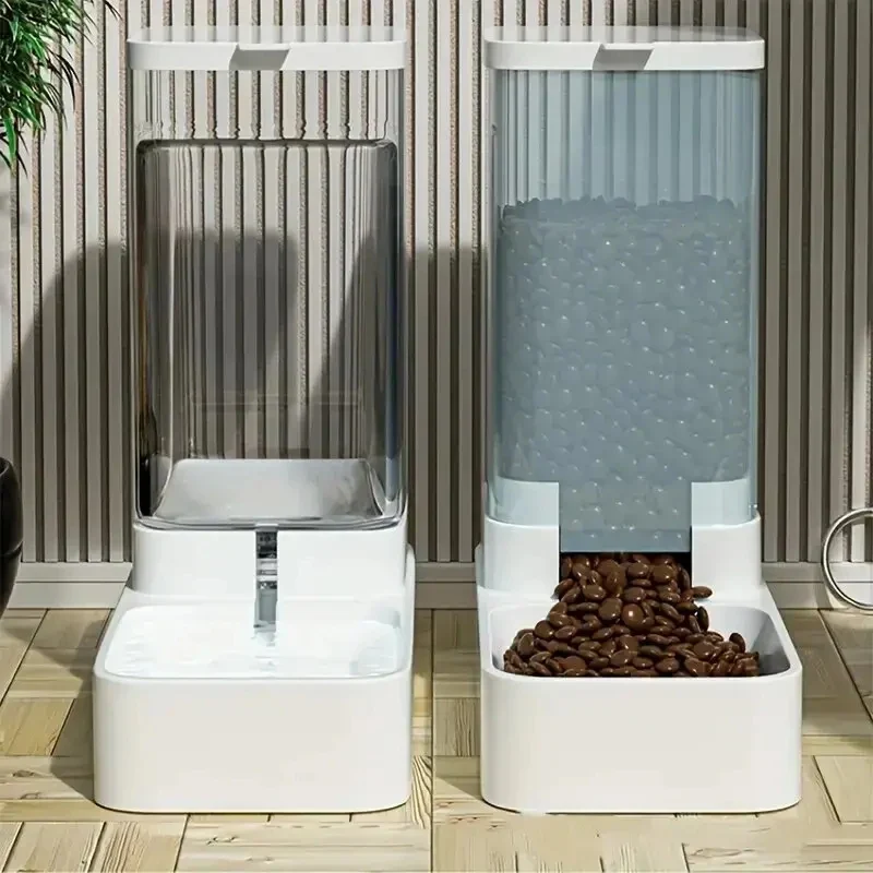 Distributeur Croquettes et Eau Chien Gravité 2,1 kg 3,8 L
