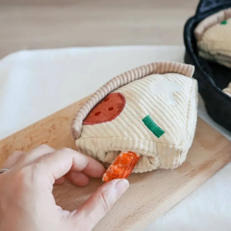 JEU D’OCCUPATION ET DE FOUILLE POUR CHIEN - PIZZA "DEEP DISH PIZZA" 🍕