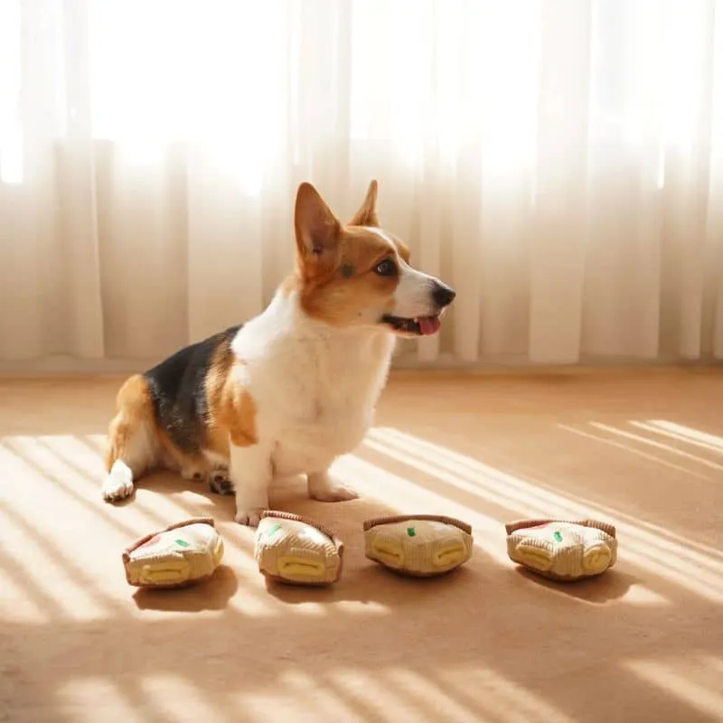 JEU D’OCCUPATION ET DE FOUILLE POUR CHIEN - PIZZA "DEEP DISH PIZZA" 🍕