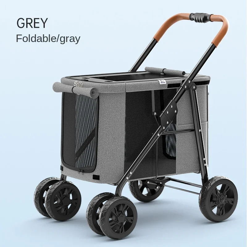 Chariot de Promenade Pliable Gros Chien 30 kg
