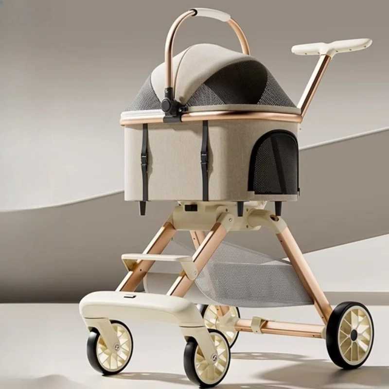 Poussette Chien Nacelle Amovible Pliable Voyage