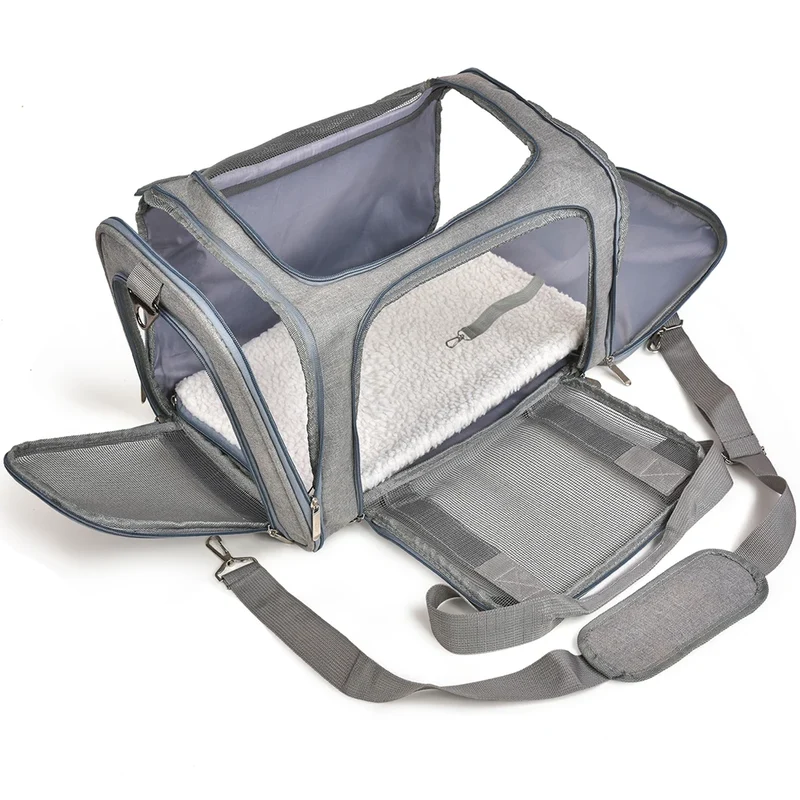 Sac de Transport Chien Souple Bandoulière Petit Chien Chat