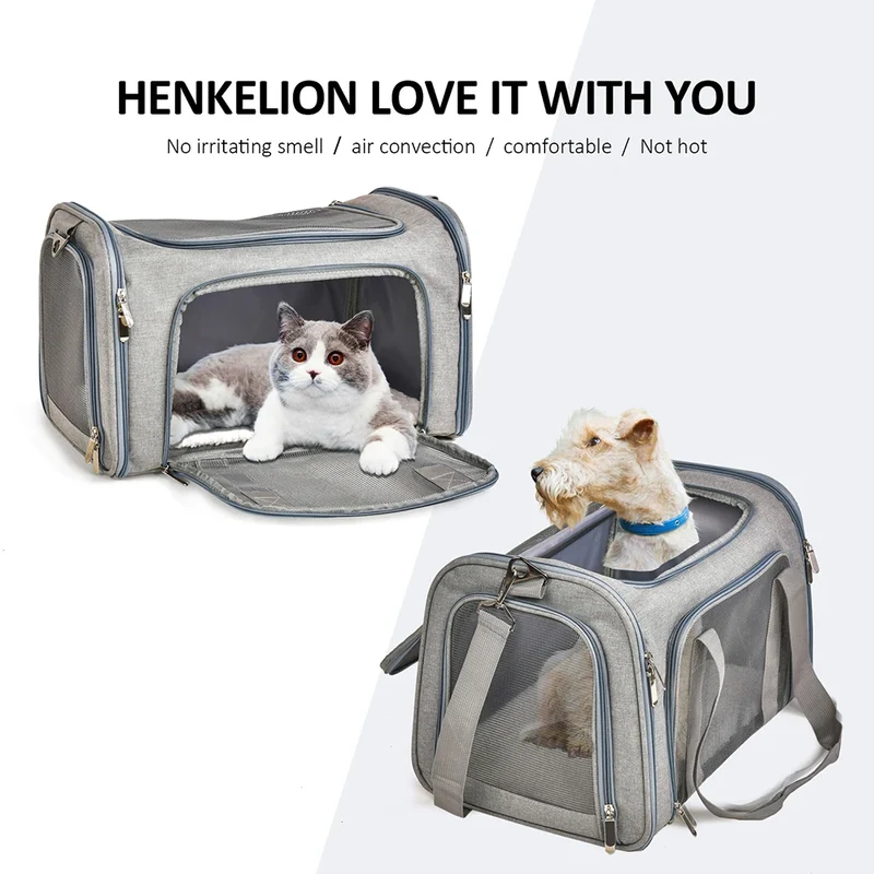 Sac de Transport Chien Souple Bandoulière Petit Chien Chat