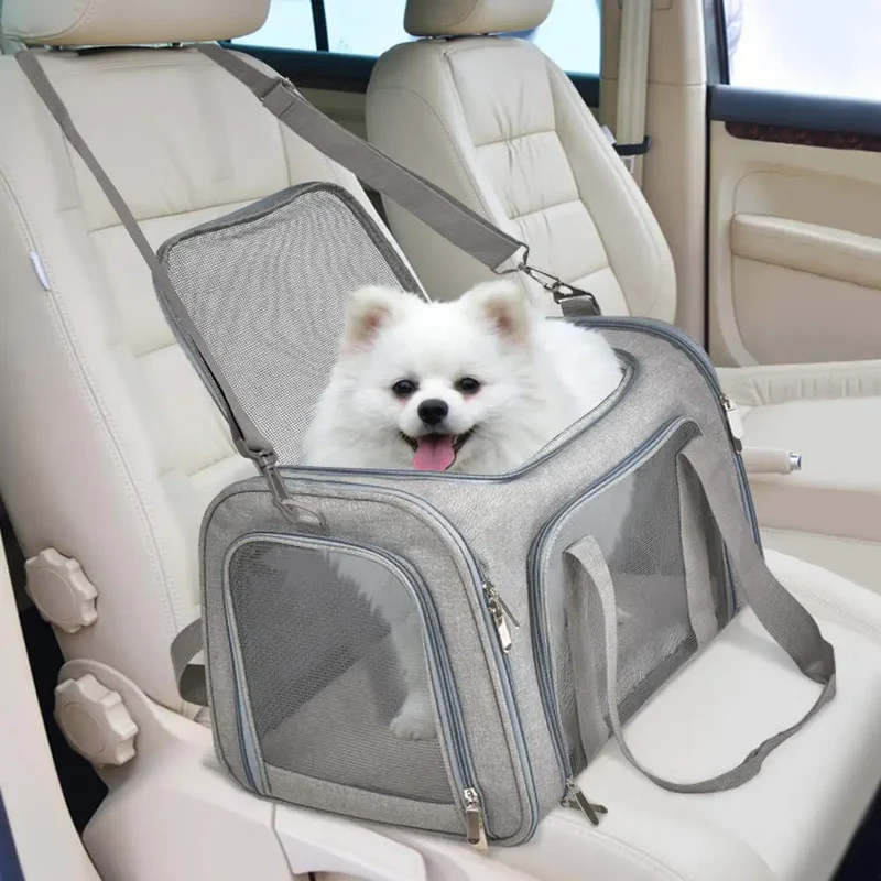 Sac de Transport Chien Souple Bandoulière Petit Chien Chat