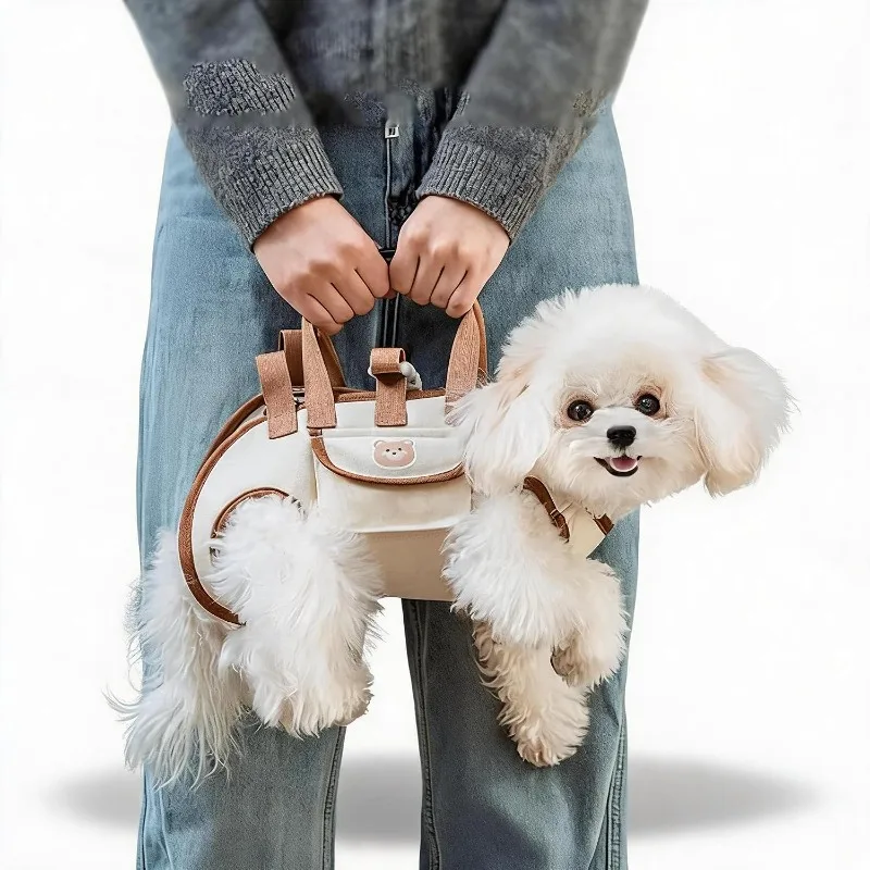 Harnais de Portage Petit Chien Poignées Réglable 10 kg
