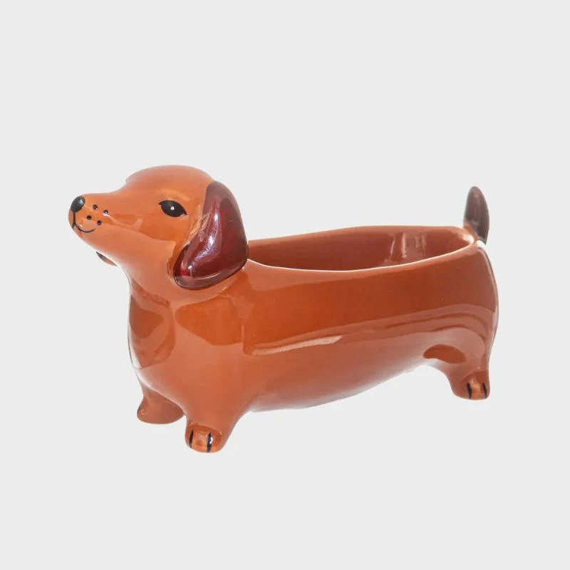 VIDE POCHE EN CÉRAMIQUE - CHIEN TECKEL