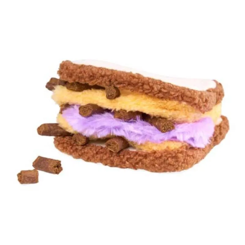 JEU D’OCCUPATION ET DE FOUILLE POUR CHIEN - SANDWICH 🥪