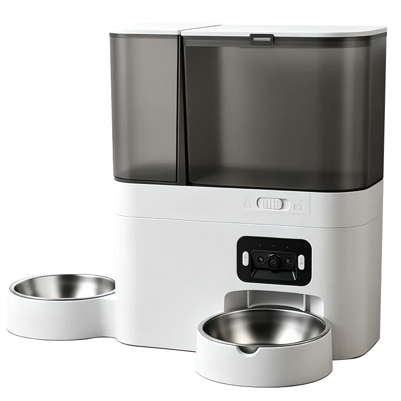 Distributeur de Croquettes 5 L et Abreuvoir 3 L avec Caméra
