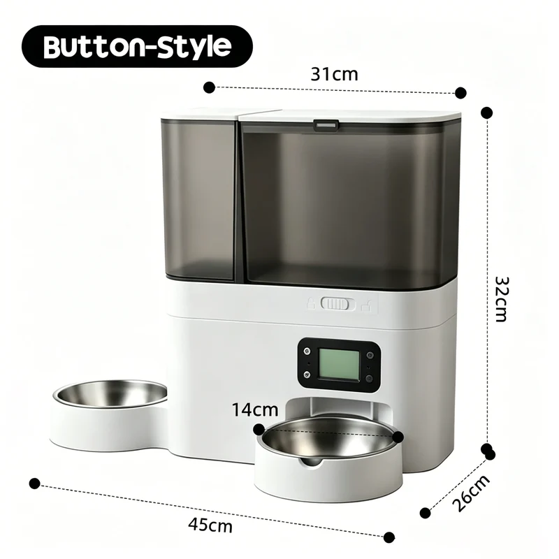Distributeur de Croquettes 5 L et Abreuvoir 3 L avec Caméra