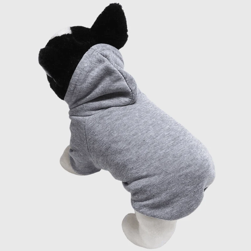 Pull Capuche Polycoton Gros Chien