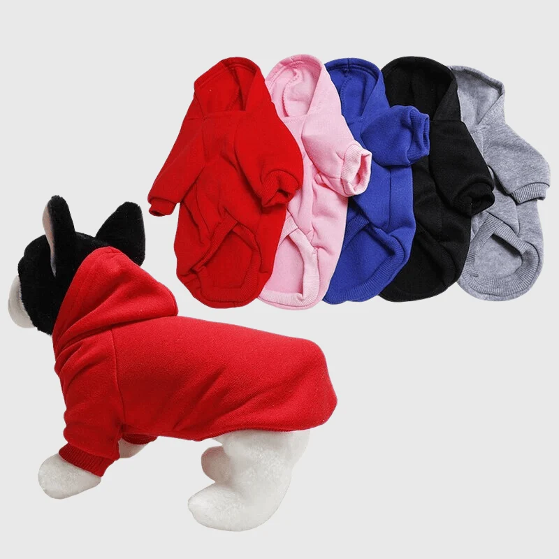 Pull Capuche Polycoton Gros Chien