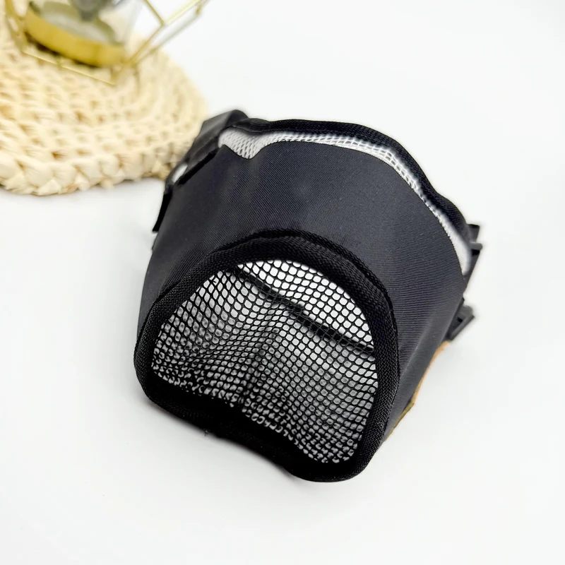 Muselière Chien Tissu Embout Filet Border Collie