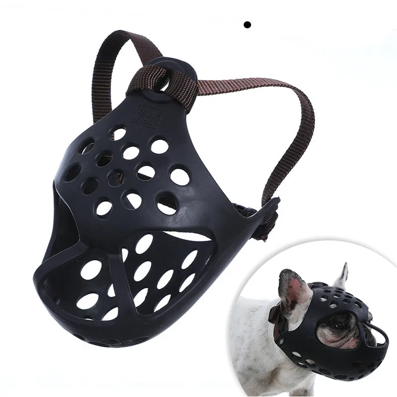 Muselière Chien Museau Court Silicone Bouledogue
