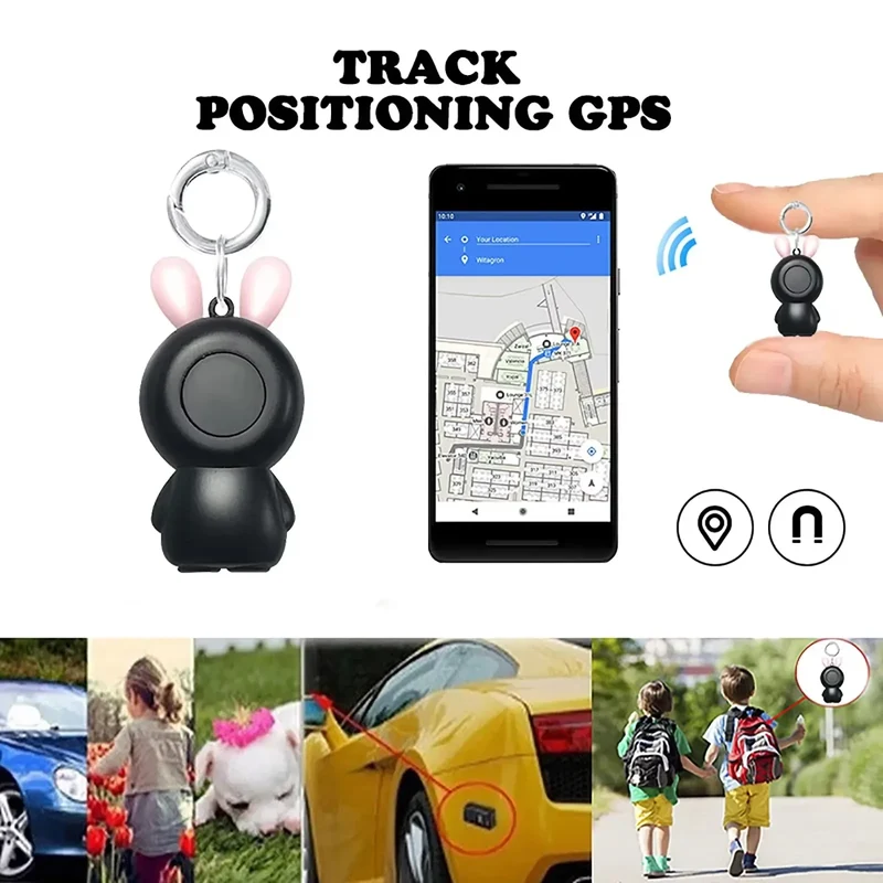 Traceur GPS Chien Bluetooth Forme Lapin à Mousqueton