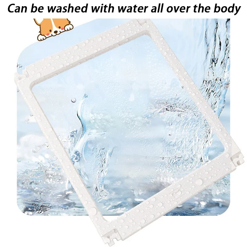 Clôture Anti-Fugue Transparente pour Chien Hauteur 60 cm