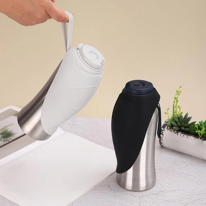 Gamelle de Voyage Chien Bouteille d'Eau Inox Portable