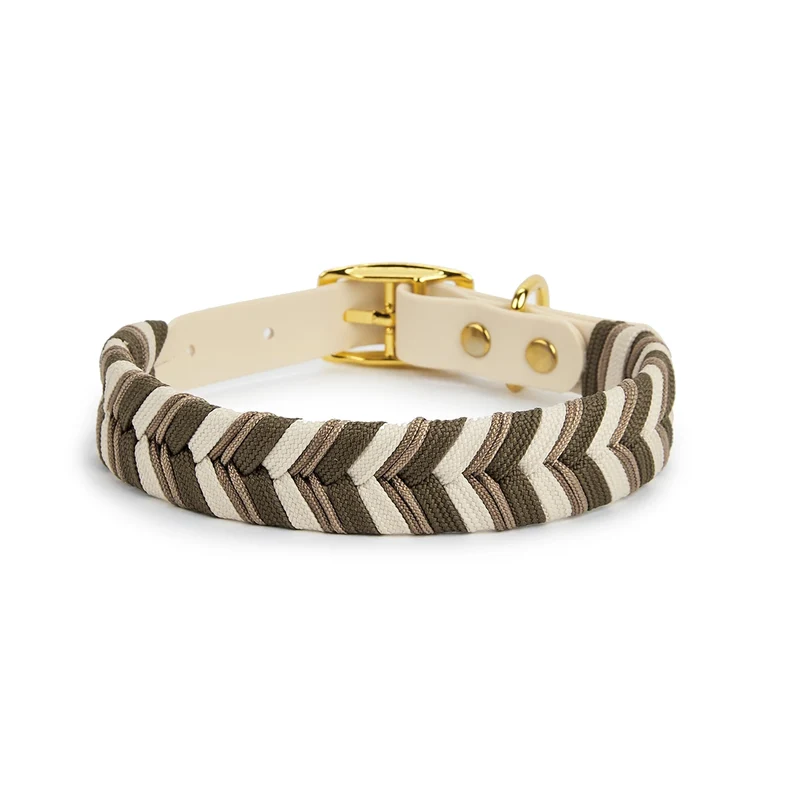 Collier Tressé Coloré Fait Main pour Grand Chien