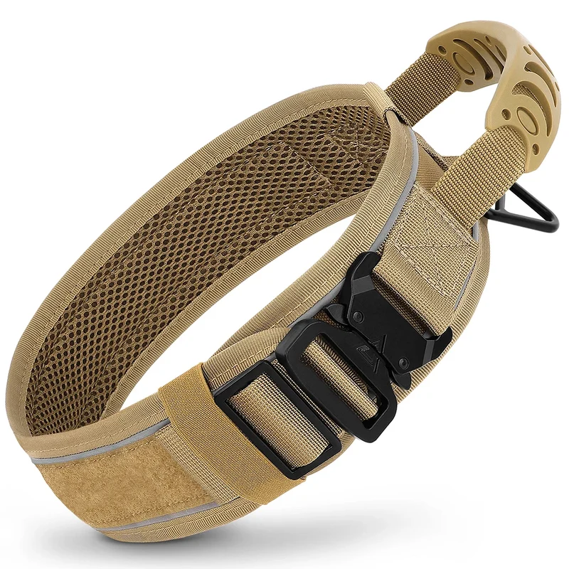 Collier Tactique Militaire Nylon Réfléchissant Gros Chien