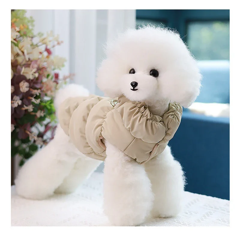 Manteau Coton Chaud à Bretelles pour Gros Chien