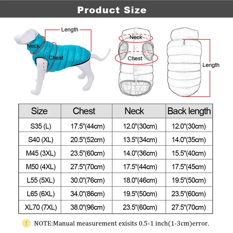 Manteau Imperméable Réversible 3 Couches Gros Chien