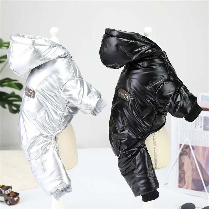 Combinaison Imperméable Hiver 4 Pattes Chien Capuche