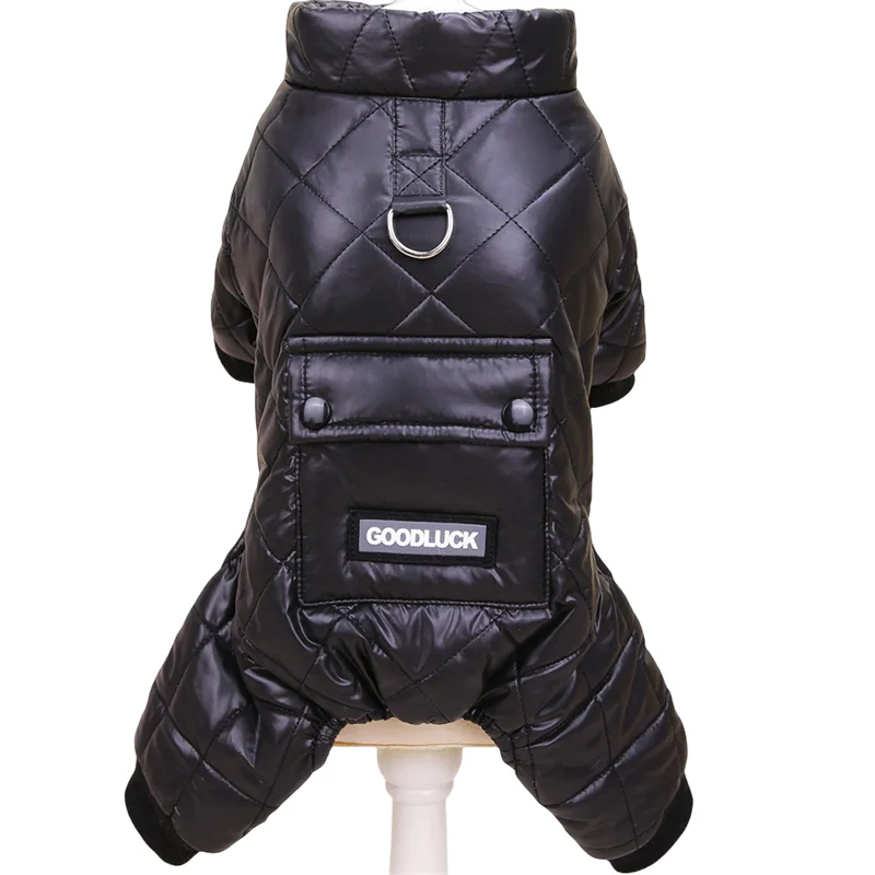 Combinaison Imperméable Hiver 4 Pattes Chien Capuche