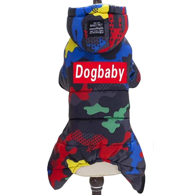 Combinaison Imperméable Hiver 4 Pattes Chien Capuche