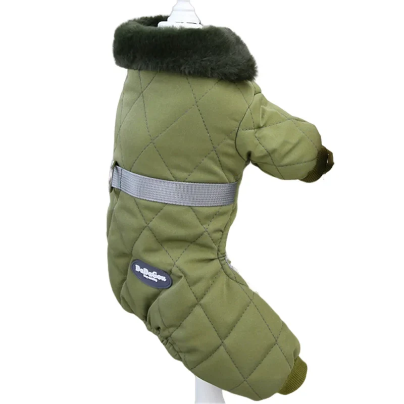 Combinaison Imperméable Hiver 4 Pattes Chien Capuche