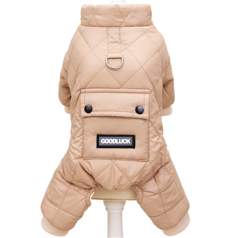 Combinaison Imperméable Hiver 4 Pattes Chien Capuche