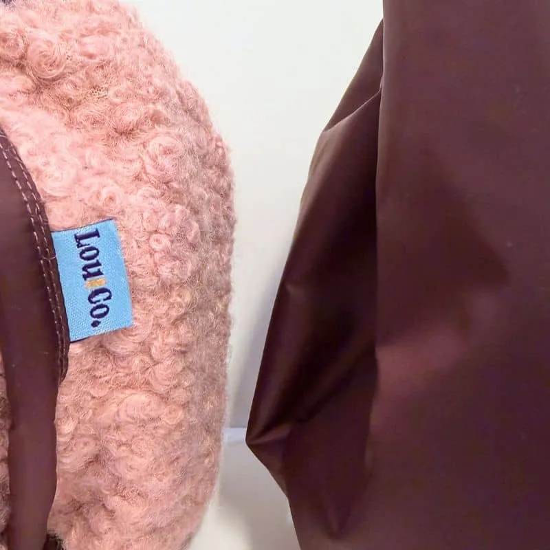 SNOOD HIVER WATERPROOF ET FOURRÉ POUR CHIEN - BURGUNDY ET ROSE