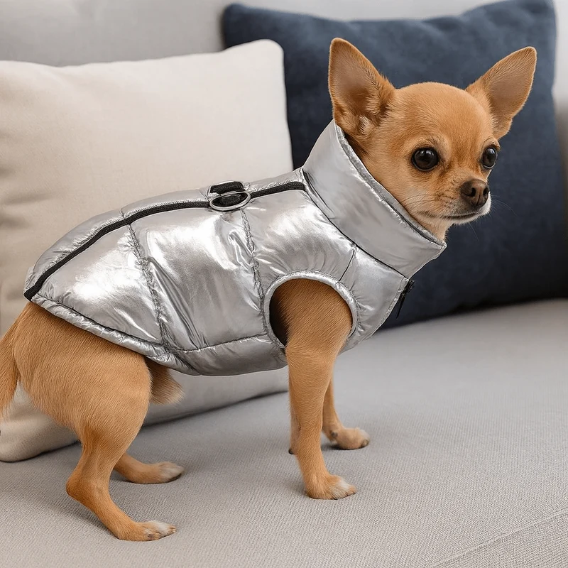 Manteau Harnais Intégré Petit Chien Chic