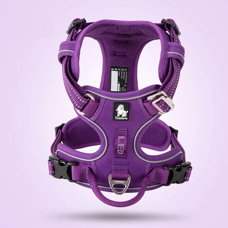 Harnais Anti-Traction Chien Clip Avant Réfléchissant 12 Coloris