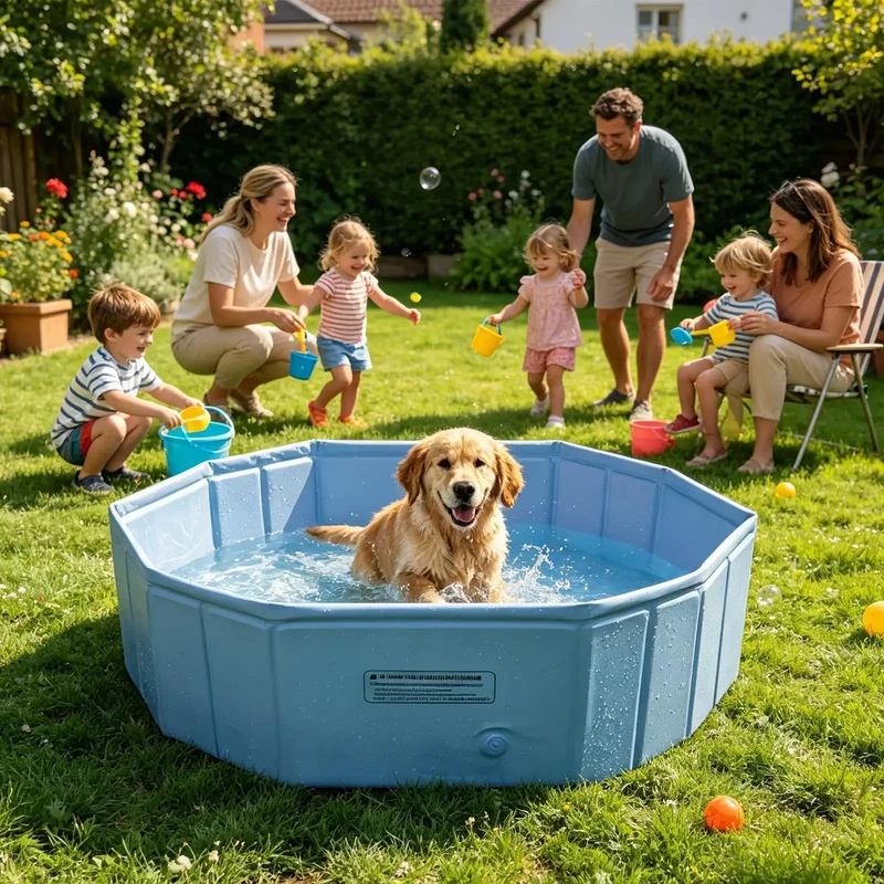 Piscine pour Chien Pliable Haute 70 x 47 x 23 cm