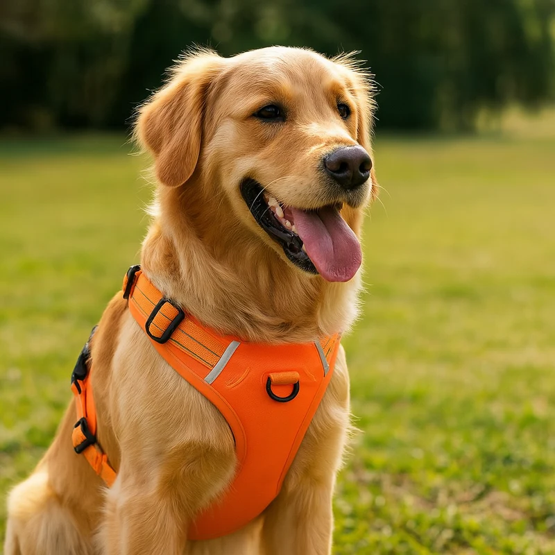 Harnais Y Anti-Traction Gros Chien Réfléchissant