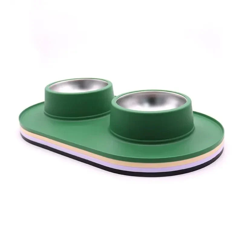 Gamelle Double Silicone Anti-Dérapante Chien