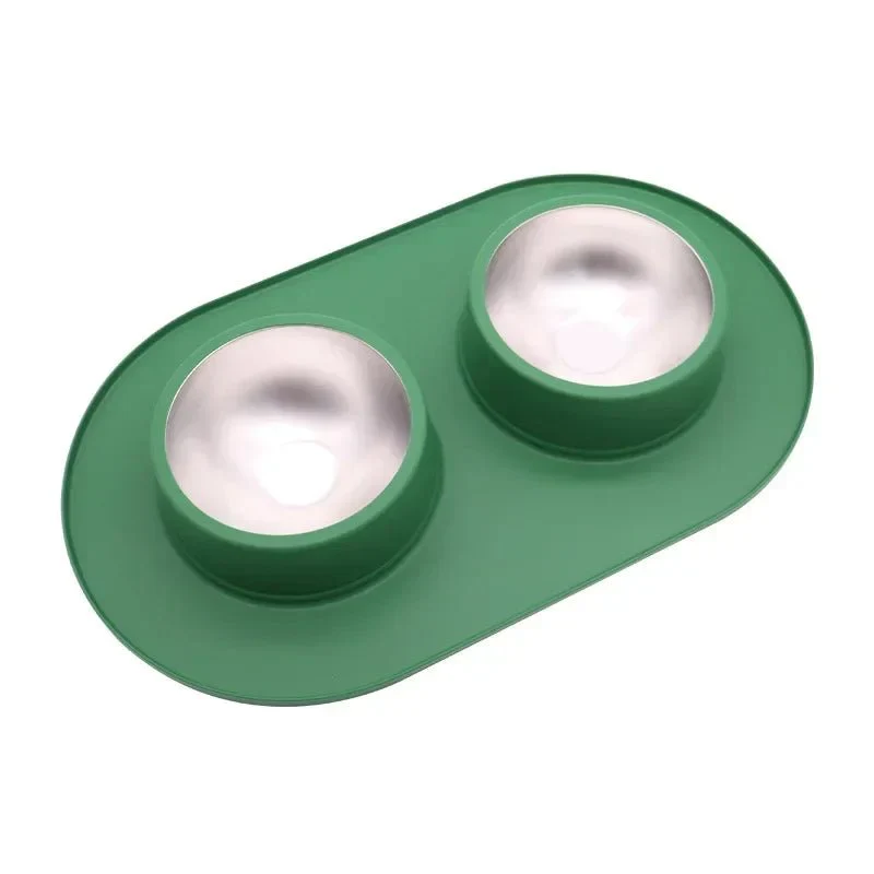 Gamelle Double Silicone Anti-Dérapante Chien