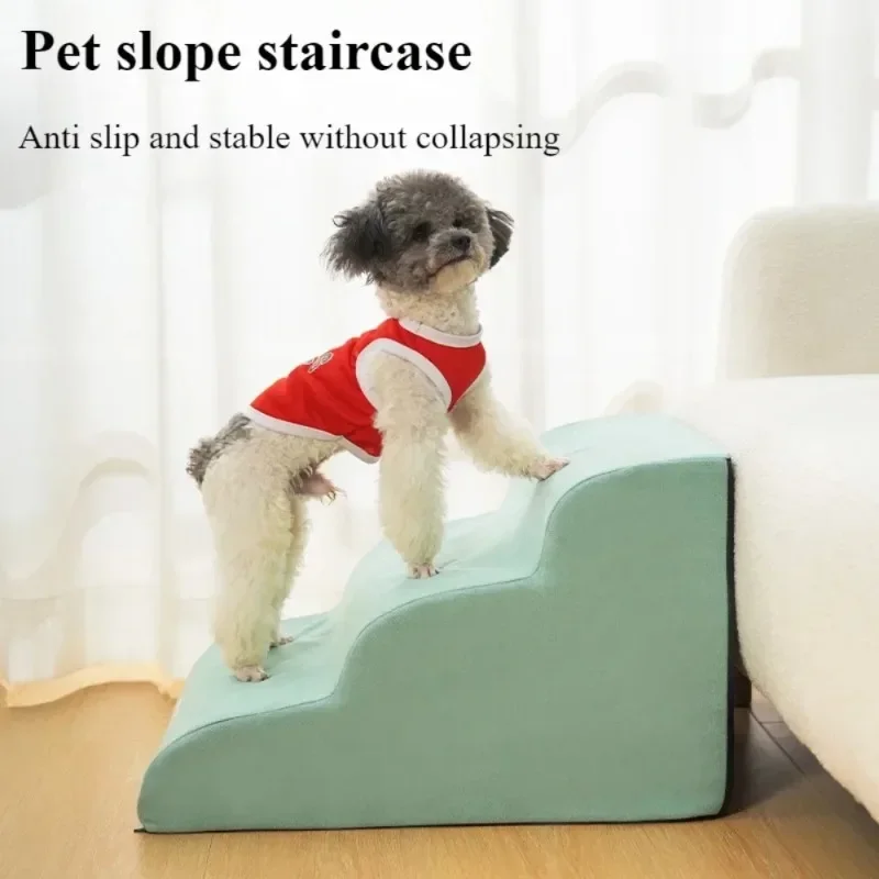Escalier pour Chien Velours Mousse 2-3 Marches Petit Chien