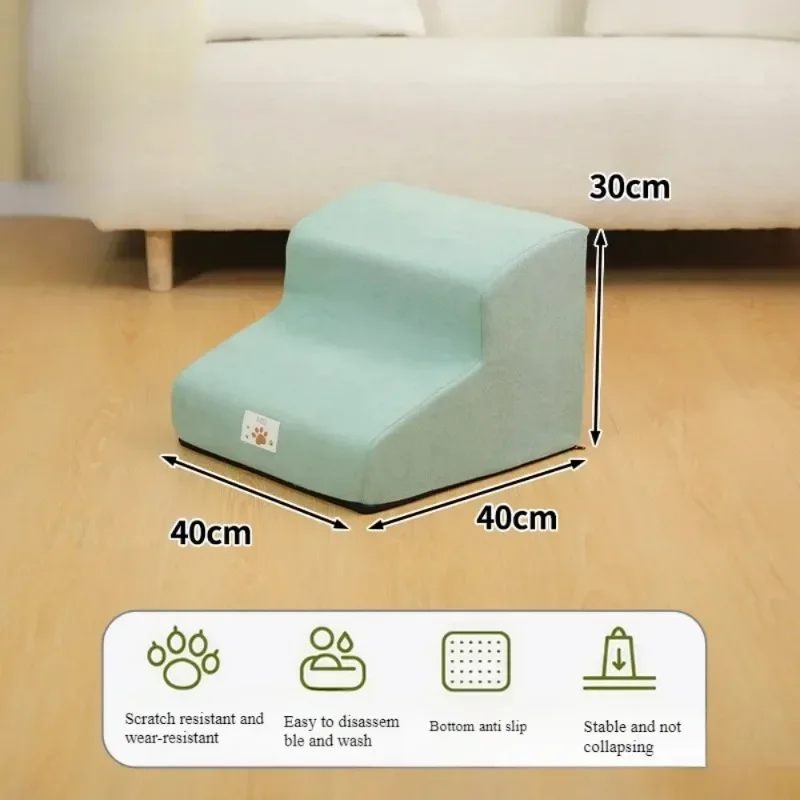 Escalier pour Chien Velours Mousse 2-3 Marches Petit Chien