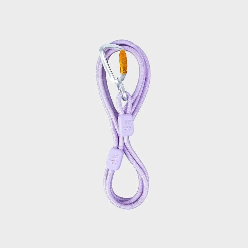 LAISSE RÉFLÉCHISSANTE EN CORDE POUR CHIEN - MAUVE LAVENDER (2 TAILLES DISPO)