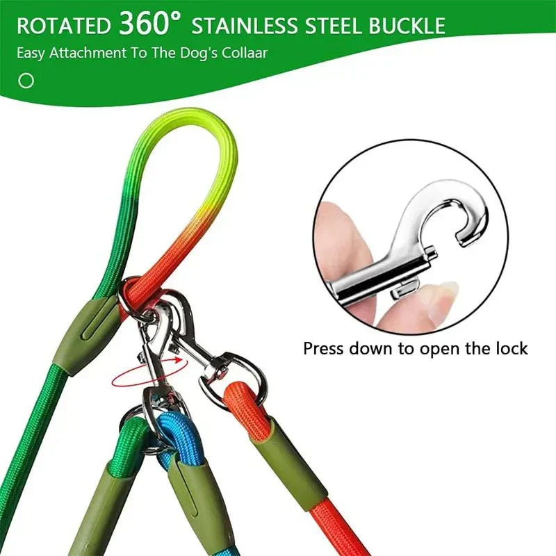 Laisse Lasso Nylon Réfléchissante Gros Chien
