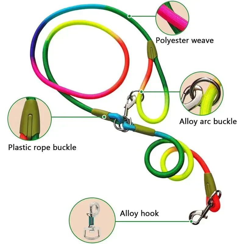 Laisse Lasso Nylon Réfléchissante Gros Chien