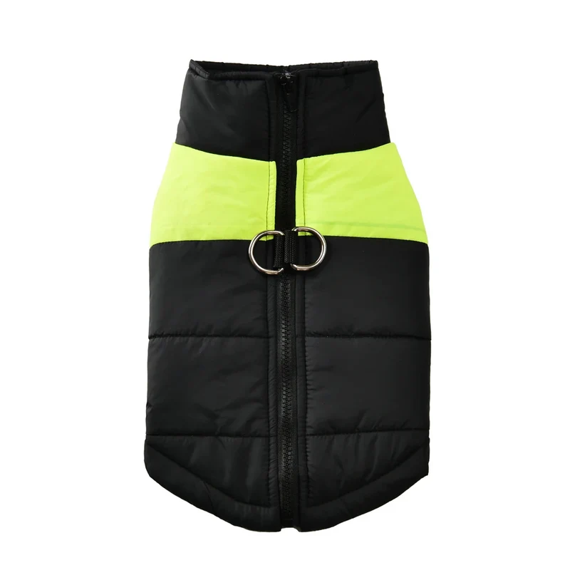 Manteau Hiver Chien Grande Taille Coupe-Vent Zippé