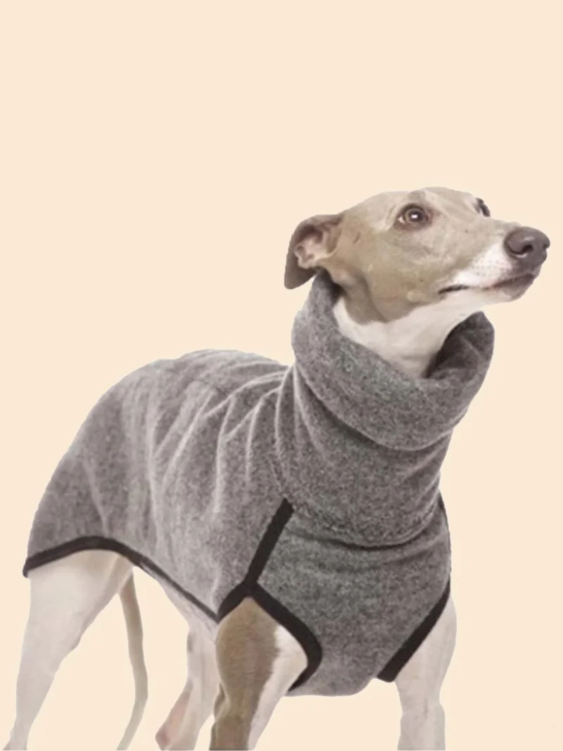 Manteau Lévrier Polaire Col Roulé Whippet Galgo