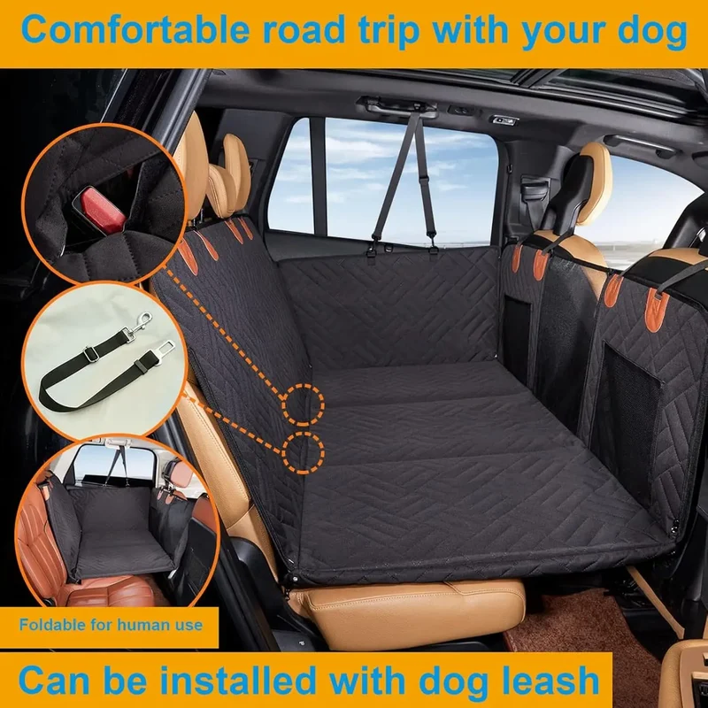 Protection Siège Voiture Chien avec Plateforme Extensible